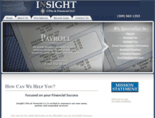 Tablet Screenshot of insightcpafinancial.com